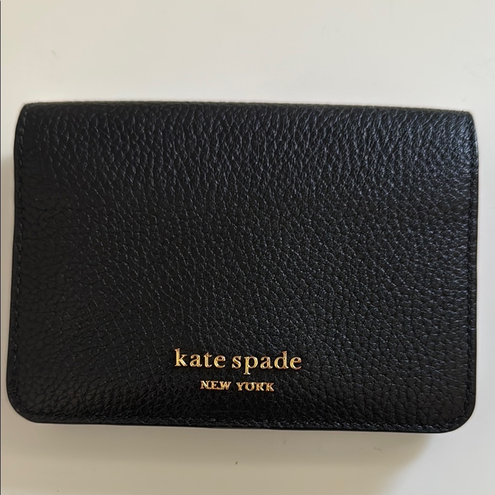 Kate Spade Black Pebble Leather Wallet